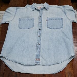 Levi's Denim Blue Button Down Shirt